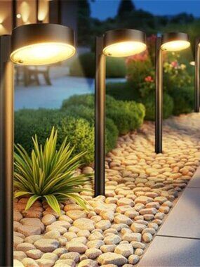 Solar Pathway Lights Outdoor Waterproof LED Garden Landscape Lights Warm White